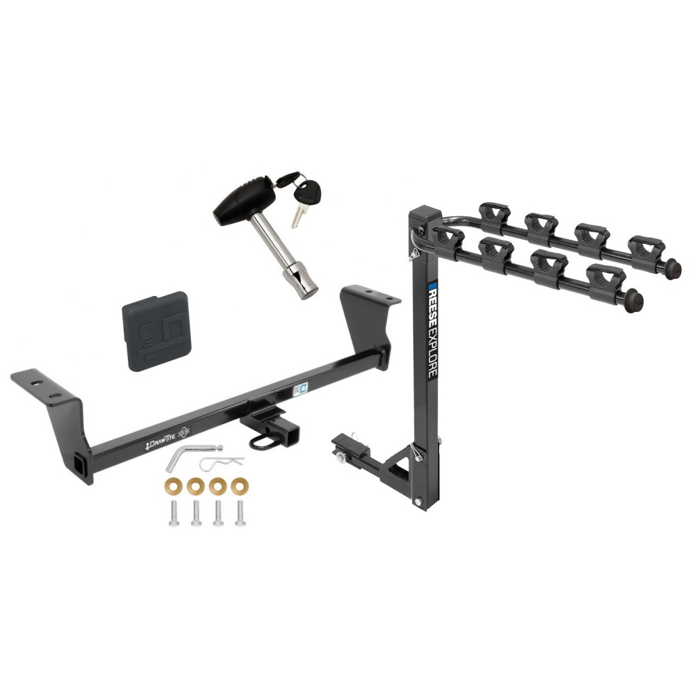 Trailer Tow Hitch w/ 4 Bike Rack For 1416 Scion tC Except